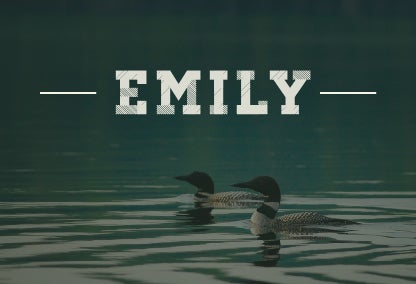 Emily/ Fifty Lakes