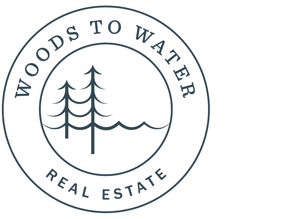 woods to water real estate logo